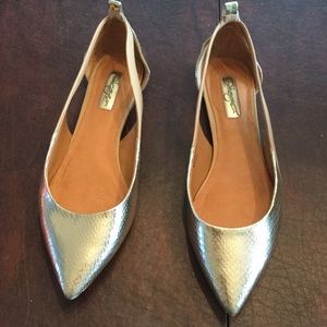 Gold flats from Nordstrom, barely worn